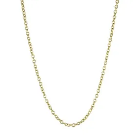 18K Gold Cable Chain With Handmade S-Hook Clasp