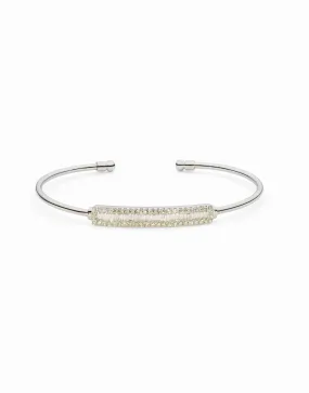 18K Yellow Gold Diamond Bangle W/ 0.96ct Diamonds & Stretchable Band