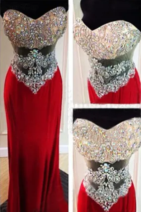 2024 Sweetheart Prom Dresses Mermaid Spandex PYF6AZ3M