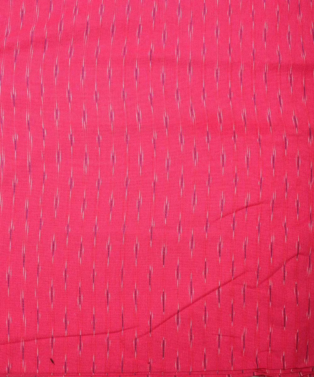 2.5 m Pink handloom cotton pochampally ikat fabric