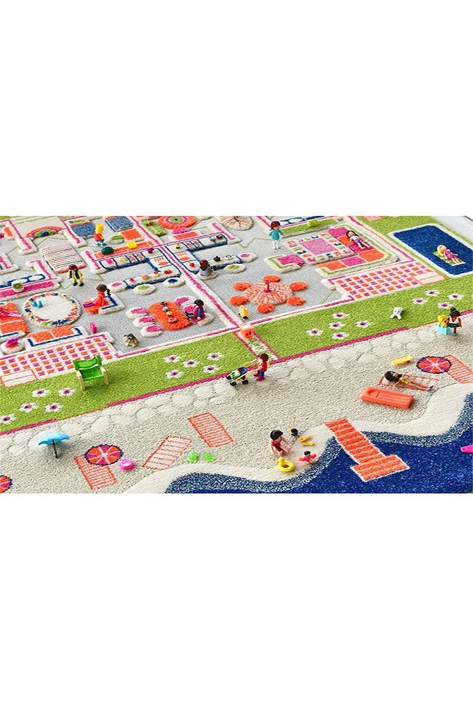 3D Play Rug - Beach Houses (Medium)