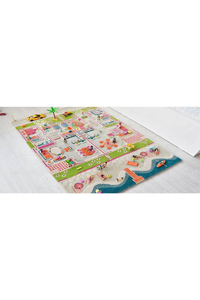 3D Play Rug - Beach Houses (Medium)