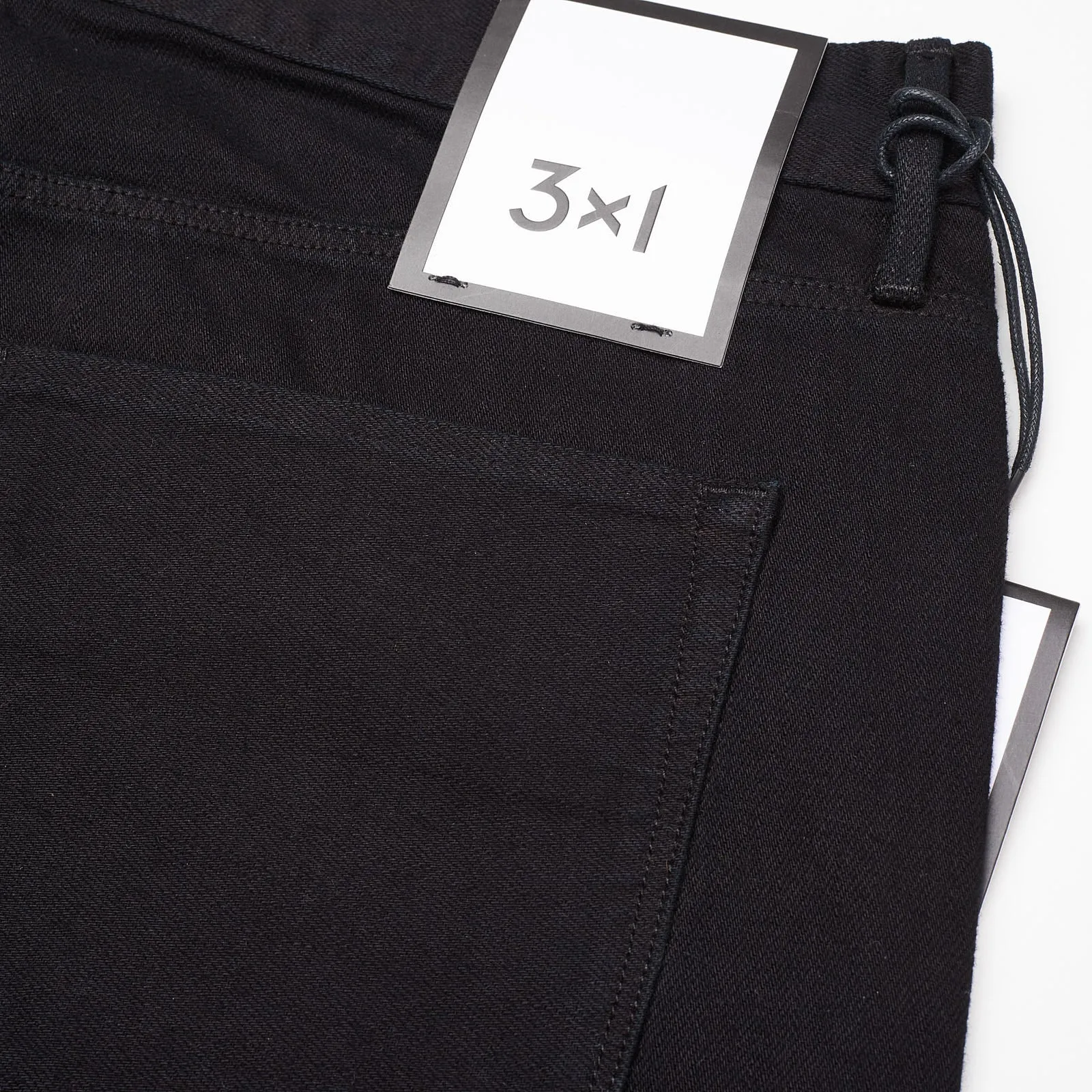 3x1 NYC M3 Black Denim Straight Fit Jeans Pants Garment Dyed US 36 NEW