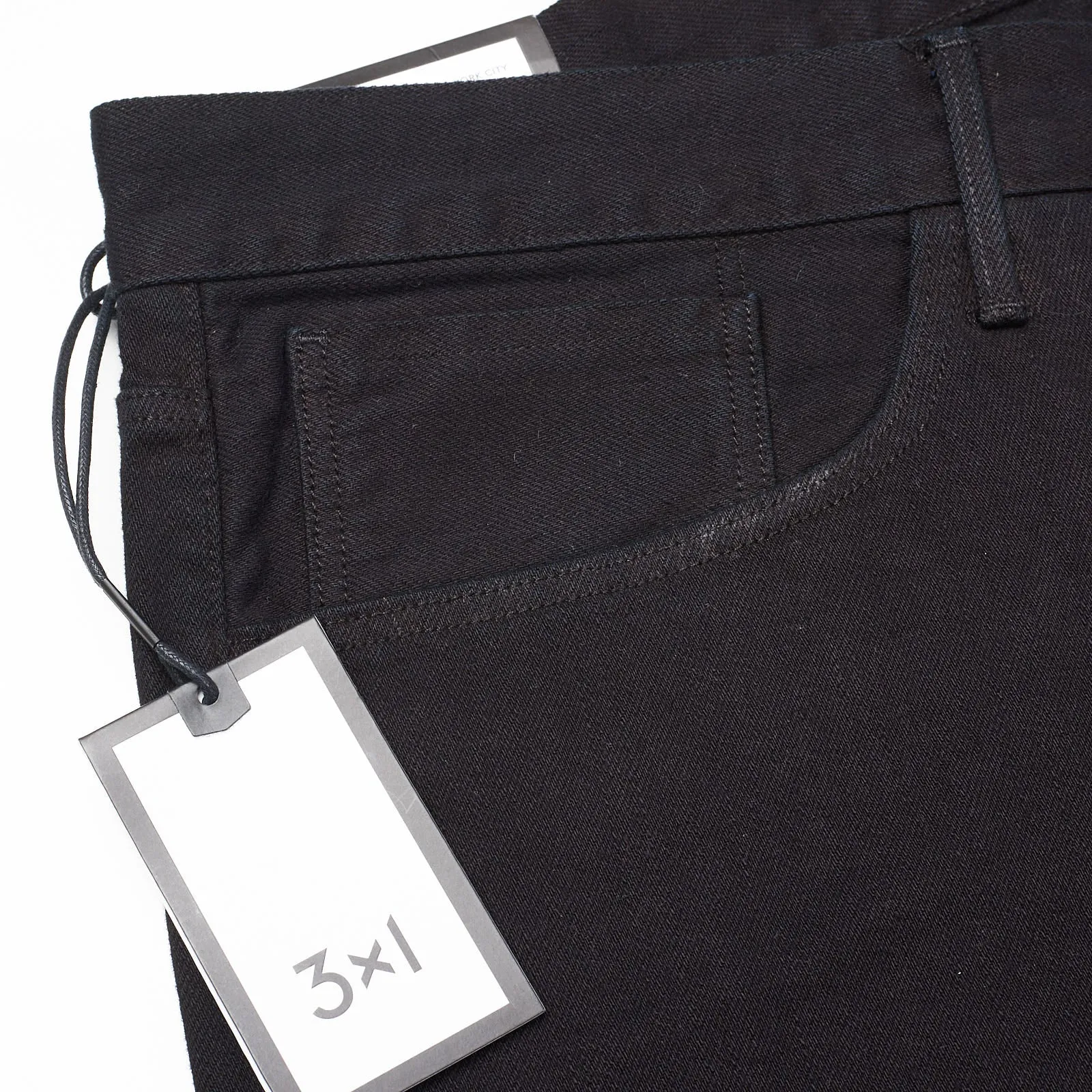 3x1 NYC M3 Black Denim Straight Fit Jeans Pants Garment Dyed US 36 NEW