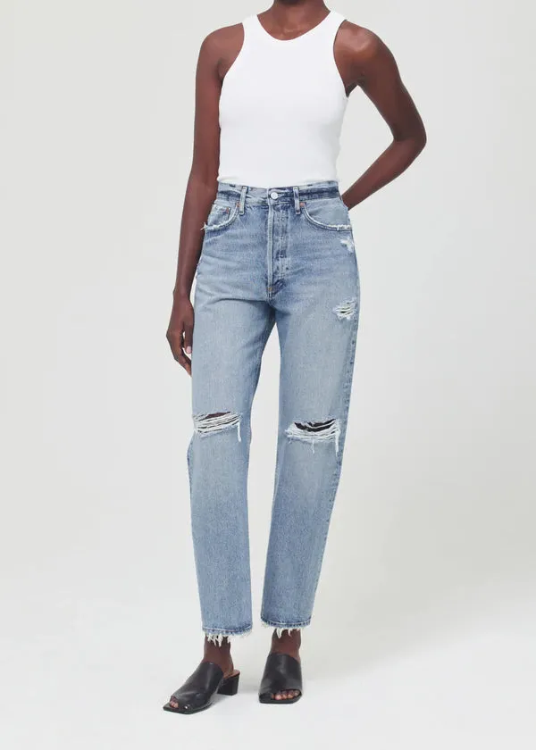 90s Mid Rise Loose Fit Jean in Isolate