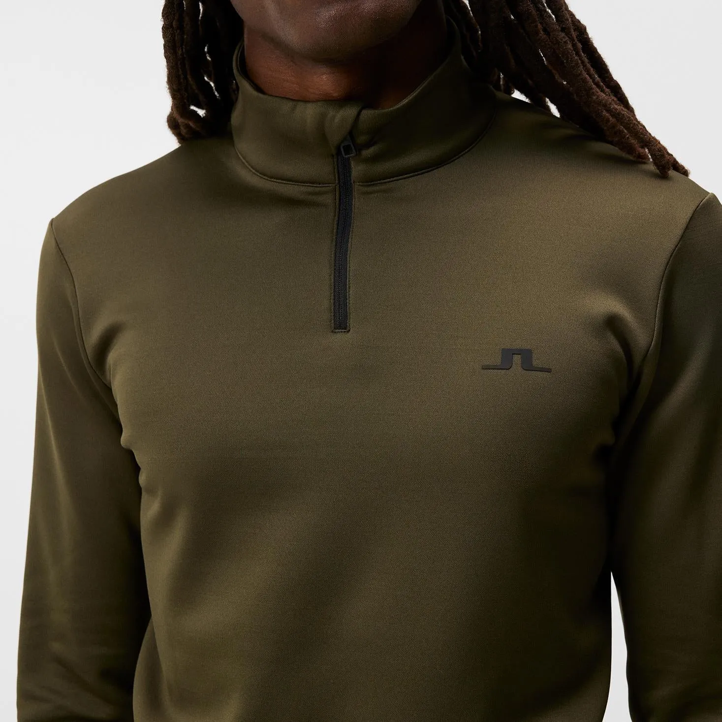 Aerial Quarter Zip Mid Layer Forest Green - AW23