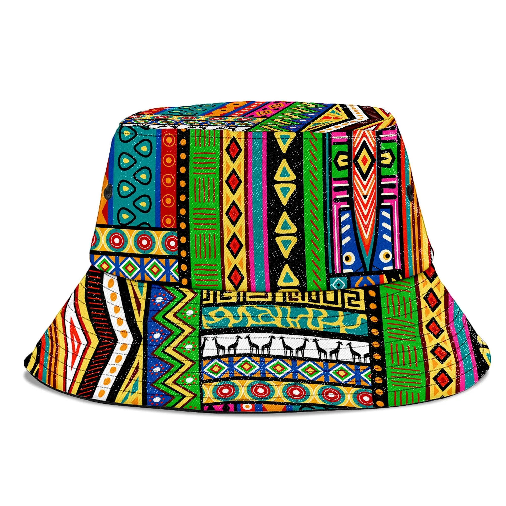 African Striped Patterns Bucket Hat