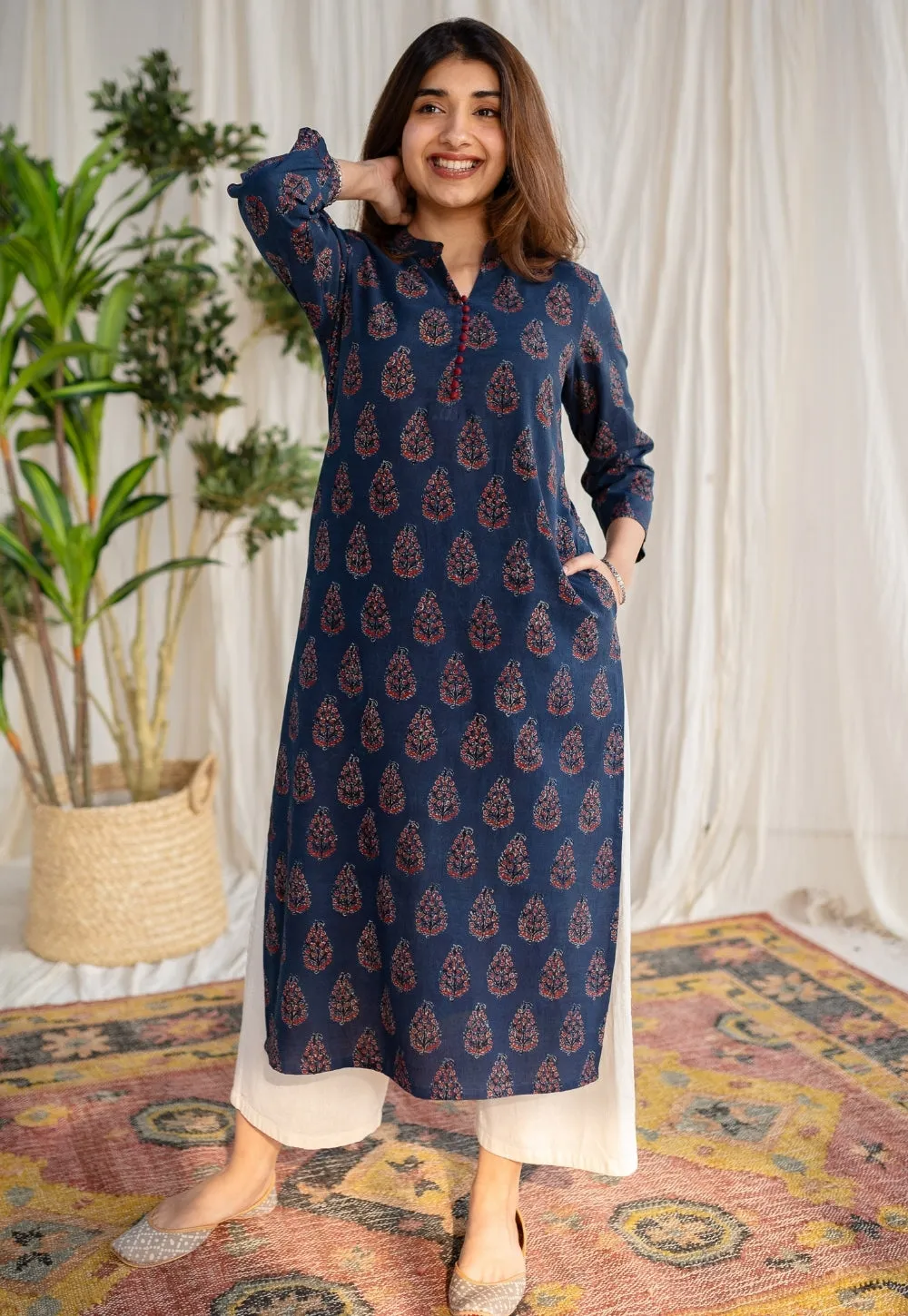 Aliyah Ajrakh Cotton Kurta