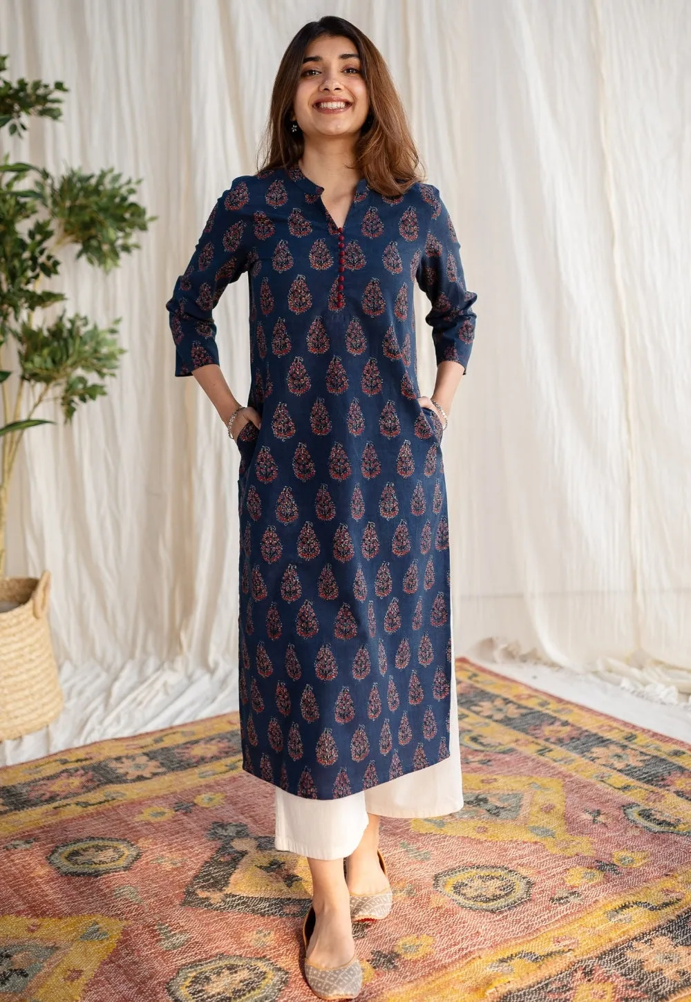 Aliyah Ajrakh Cotton Kurta