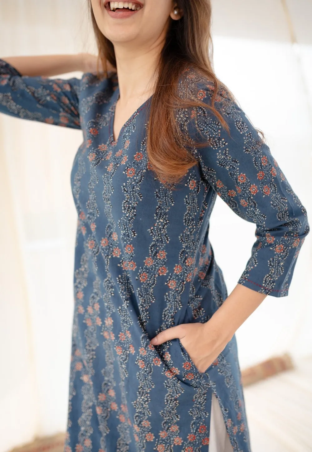 Aliyya Ajrakh Cotton Kurta