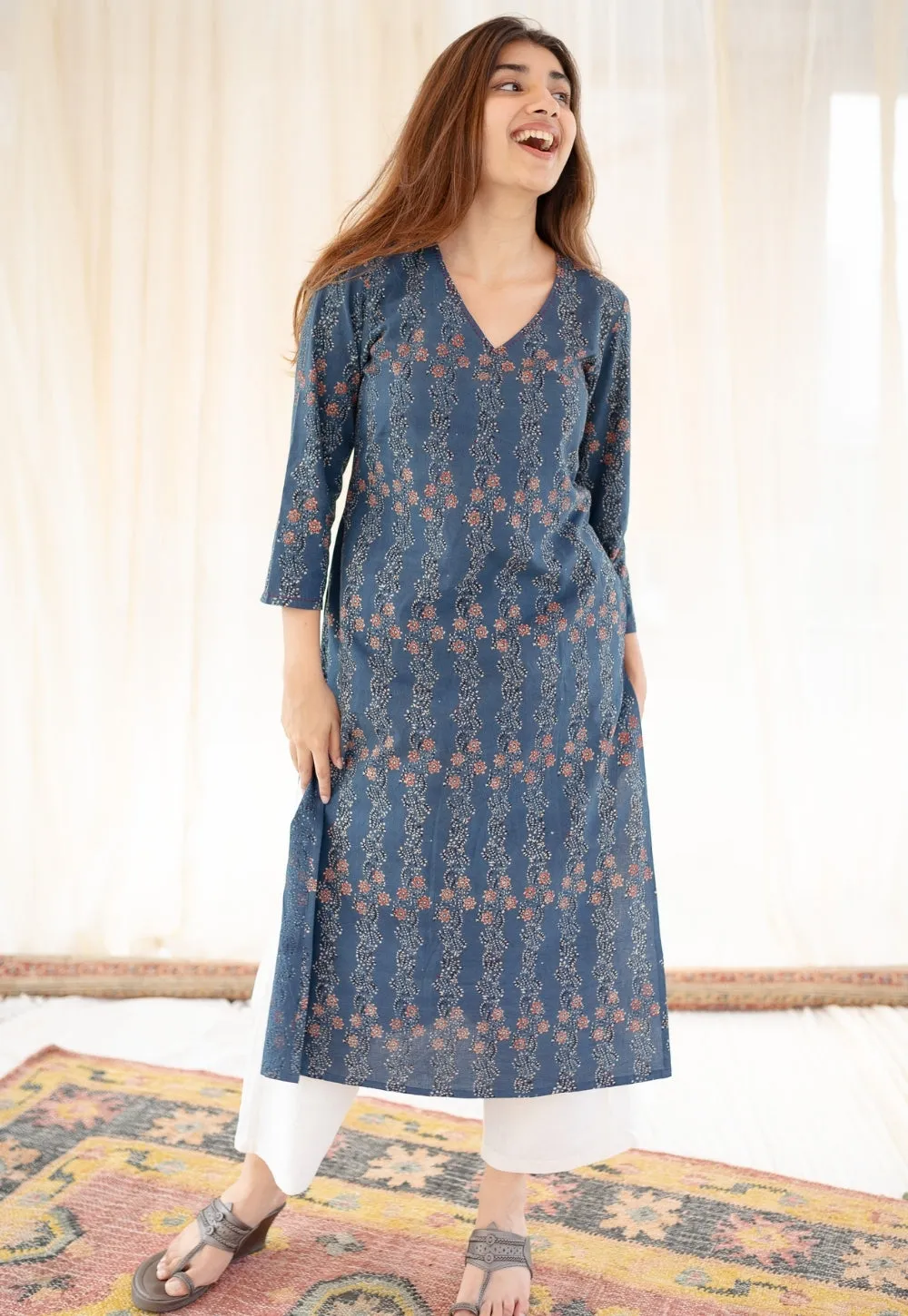 Aliyya Ajrakh Cotton Kurta