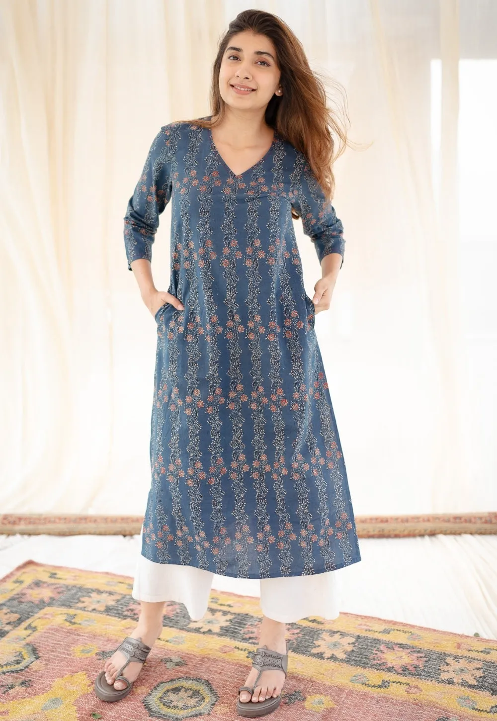 Aliyya Ajrakh Cotton Kurta