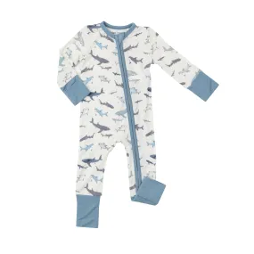 Angel Dear 2 Way Zipper Romper - Sharks