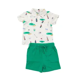 Angel Dear Polo Shirt & Short Set - Golf