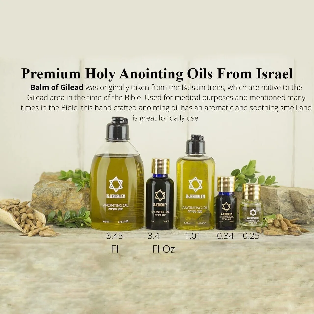 Anointing Oil Holy anointing 10ml. / 0.34oz From Holyland New Jerusalem