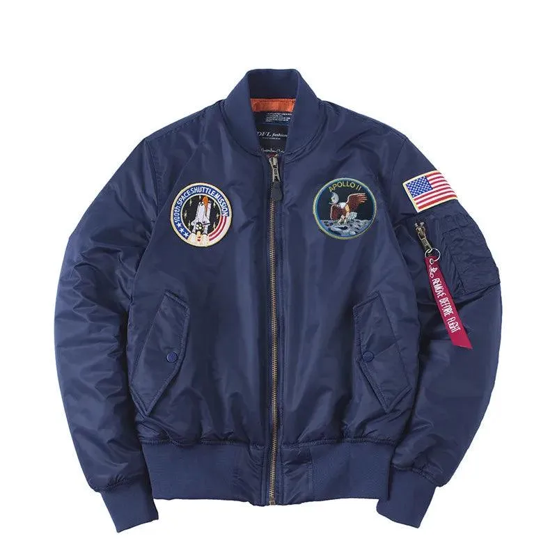 Apollo Winter Thick US Air Force Pilot Flight Bomber Jacket