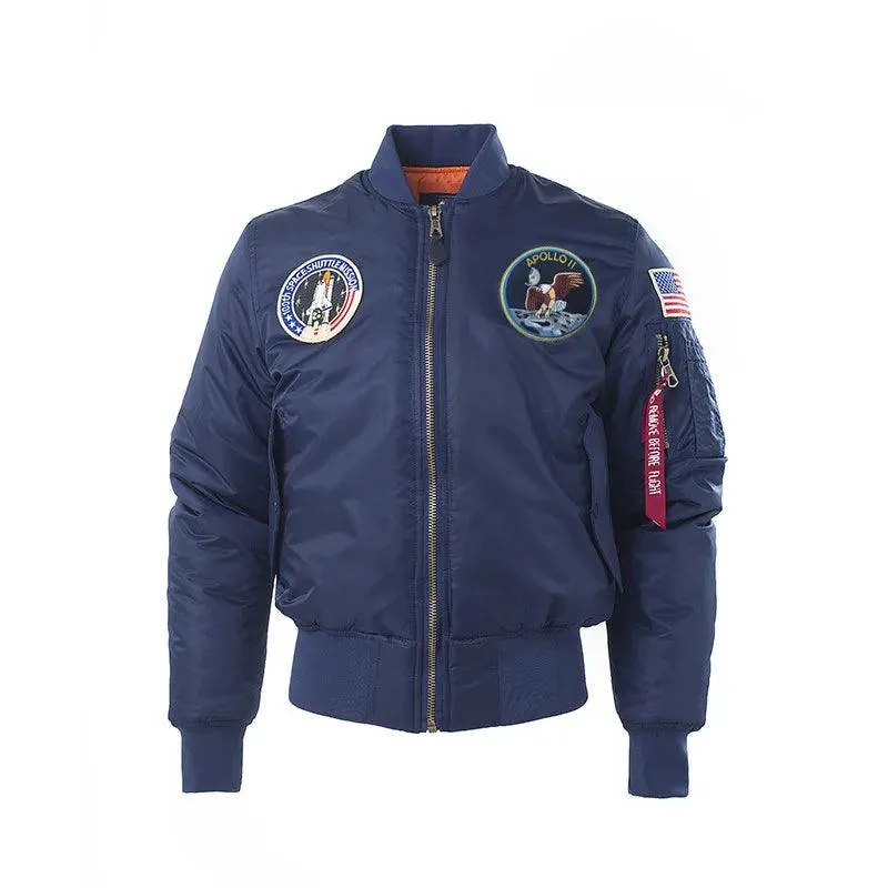 Apollo Winter Thick US Air Force Pilot Flight Bomber Jacket