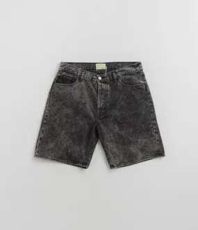 Aries Acid Wash Denim Shorts - Black