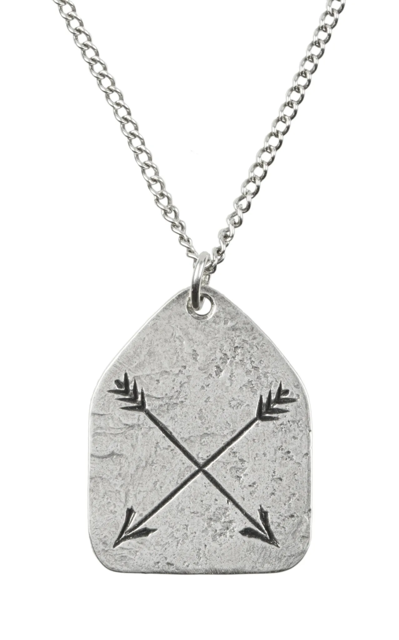 Arrow Charm Necklace - Custom Stamped