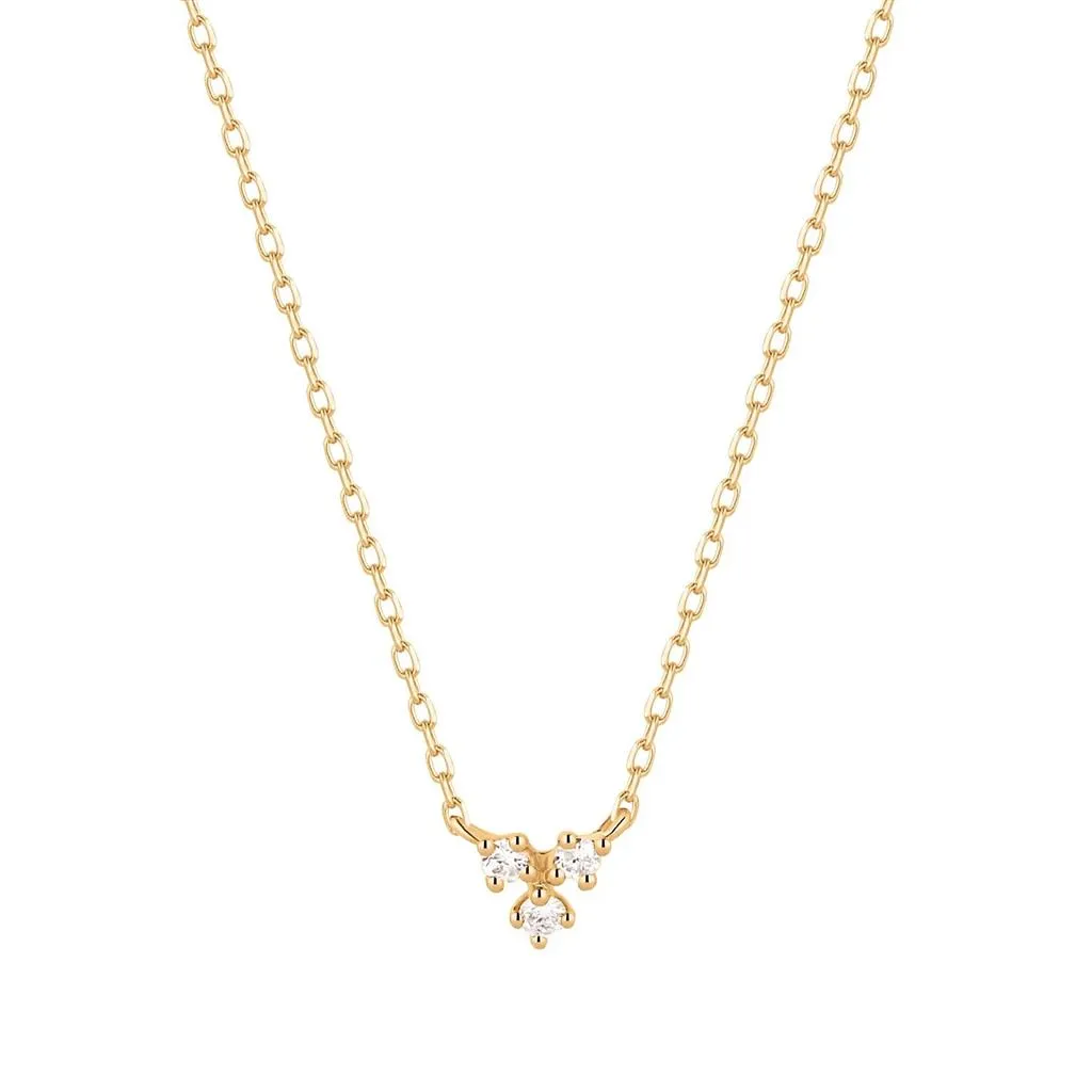 Aurelie Gi Clover Diamond Necklace