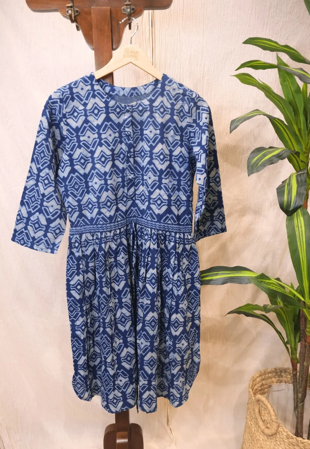 Azeen Dabu Cotton Kurta