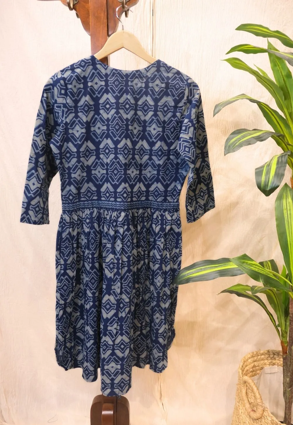 Azeen Dabu Cotton Kurta