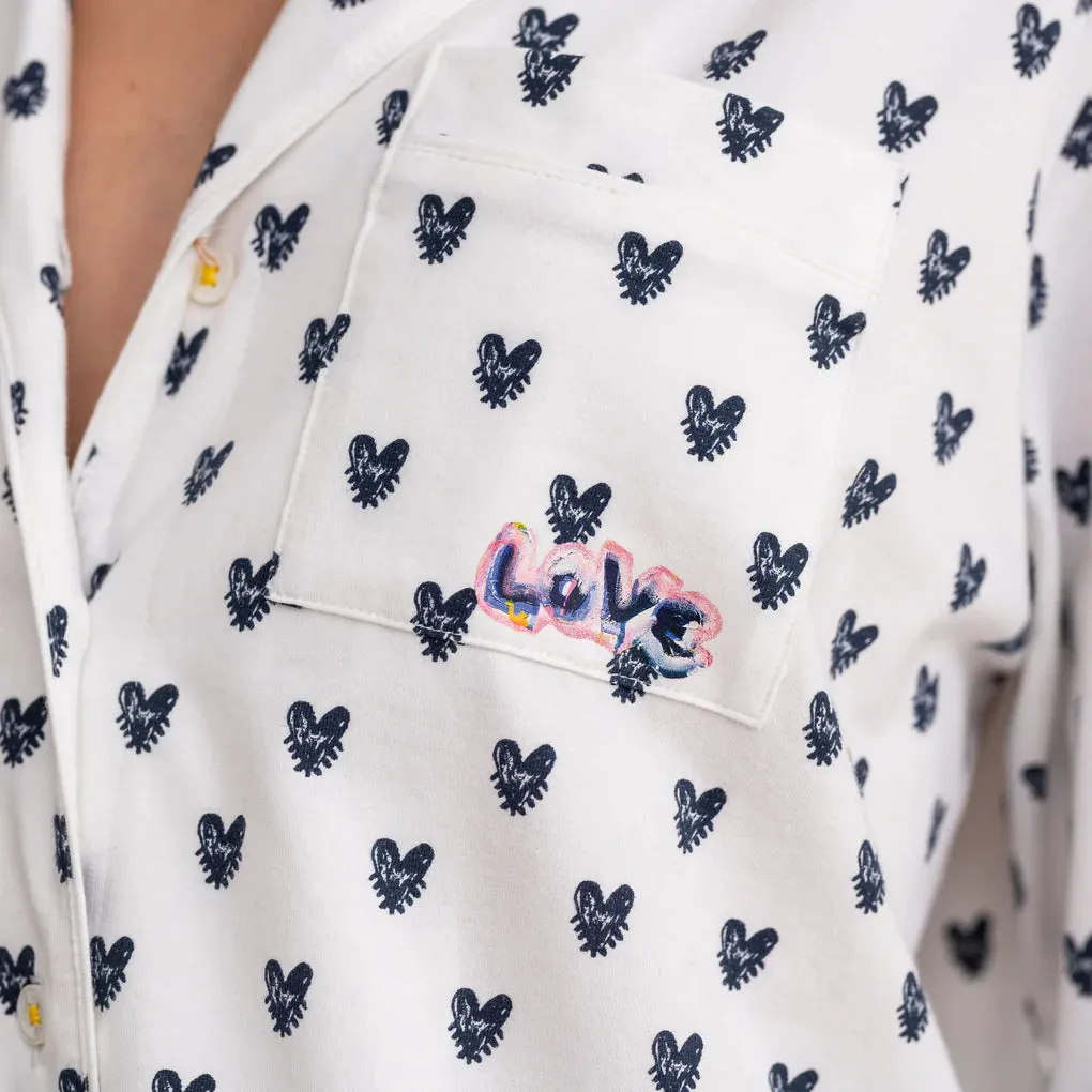 BETTY POP HEART PYJAMA SET - KERRI ROSENTHAL