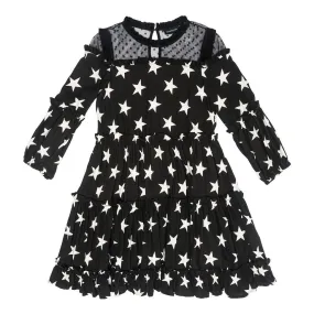 Black & Cream Balze Stelle Dress