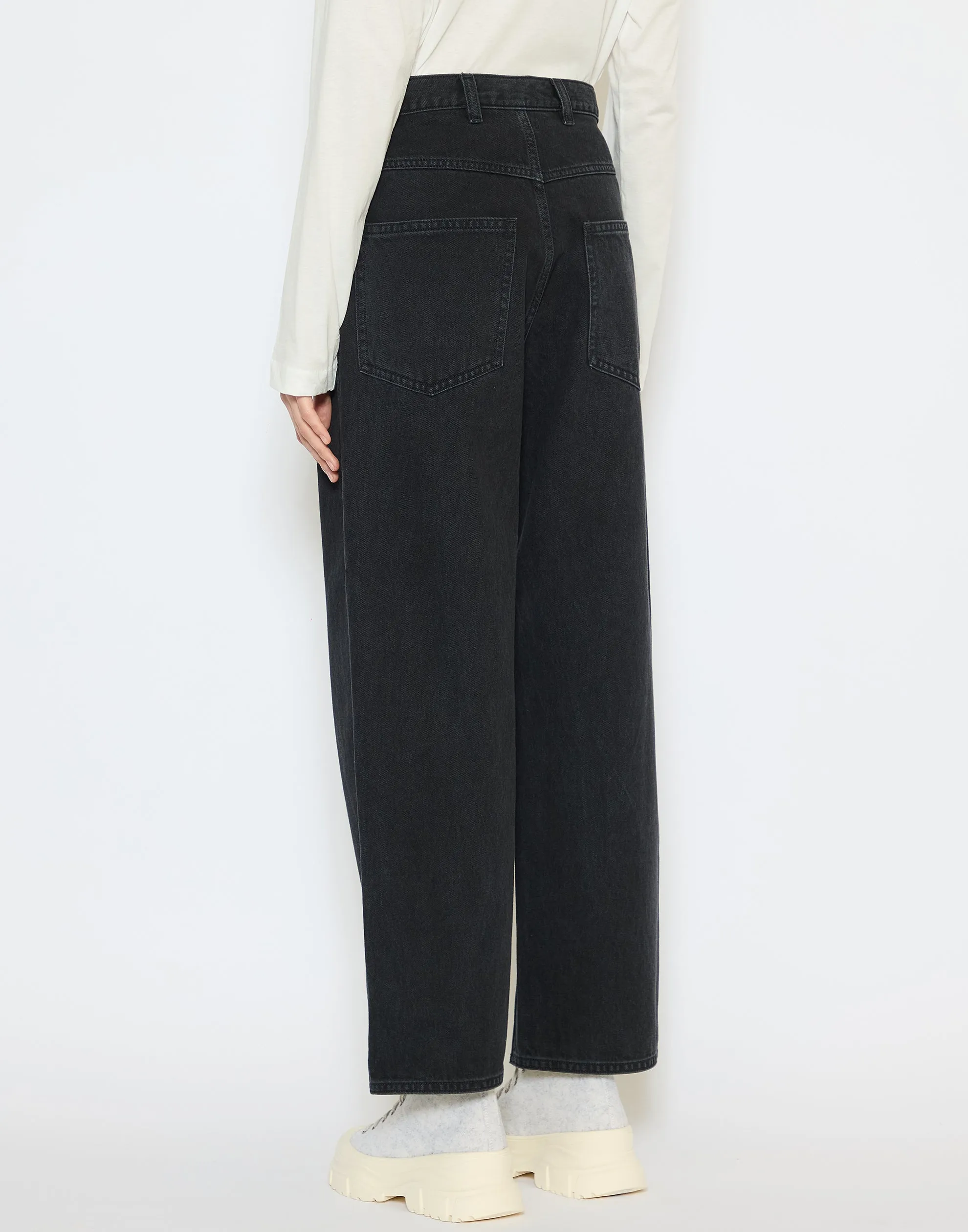 Black Denim Peggy Jeans