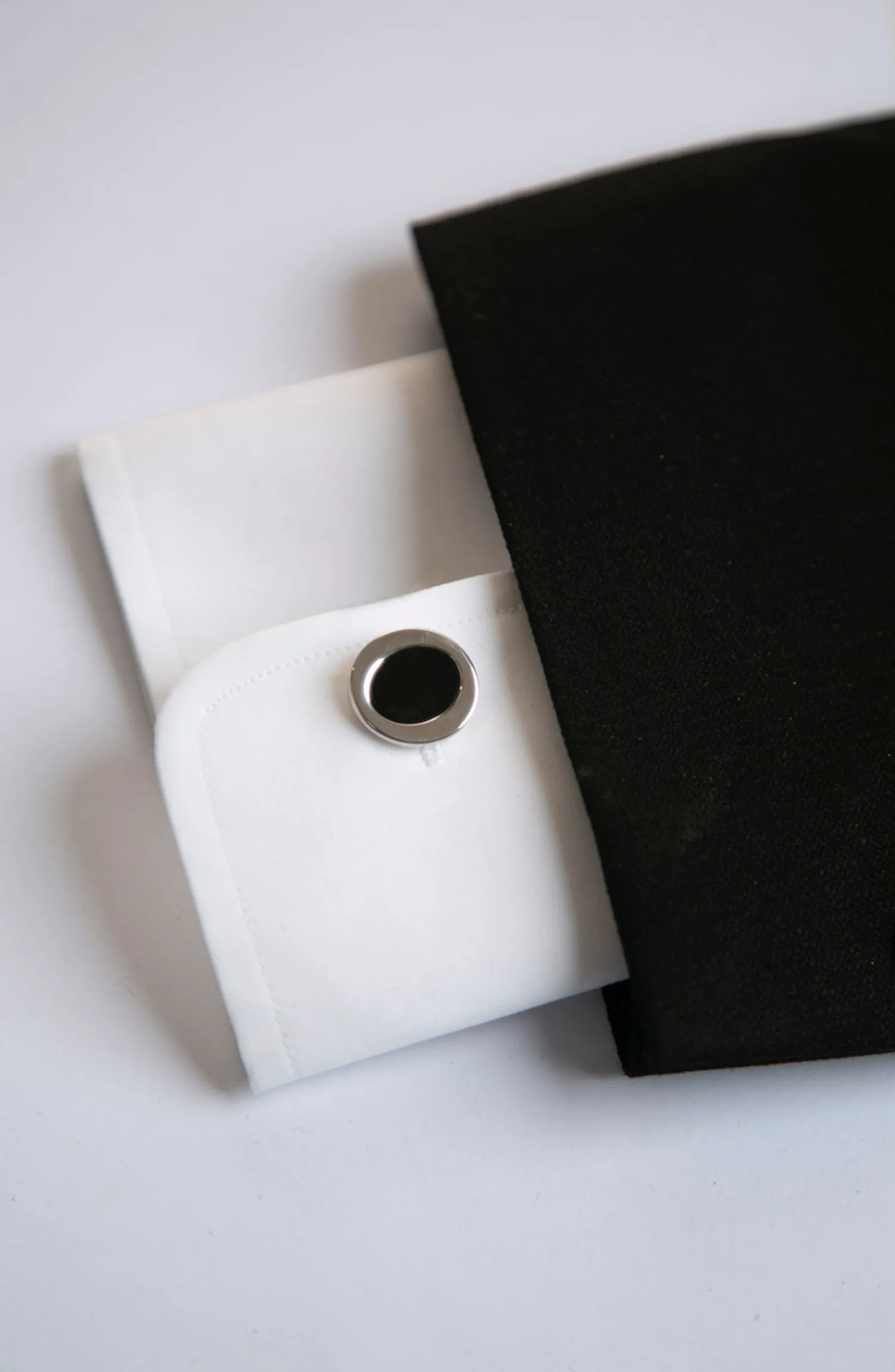 Black Silver Cufflinks