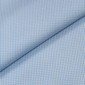 Blue Gingham Cotton Shirt