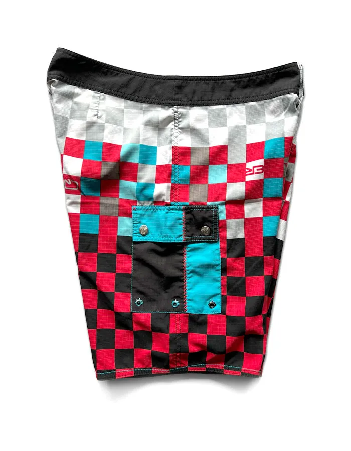 Boardshorts Checkerboard Red 35