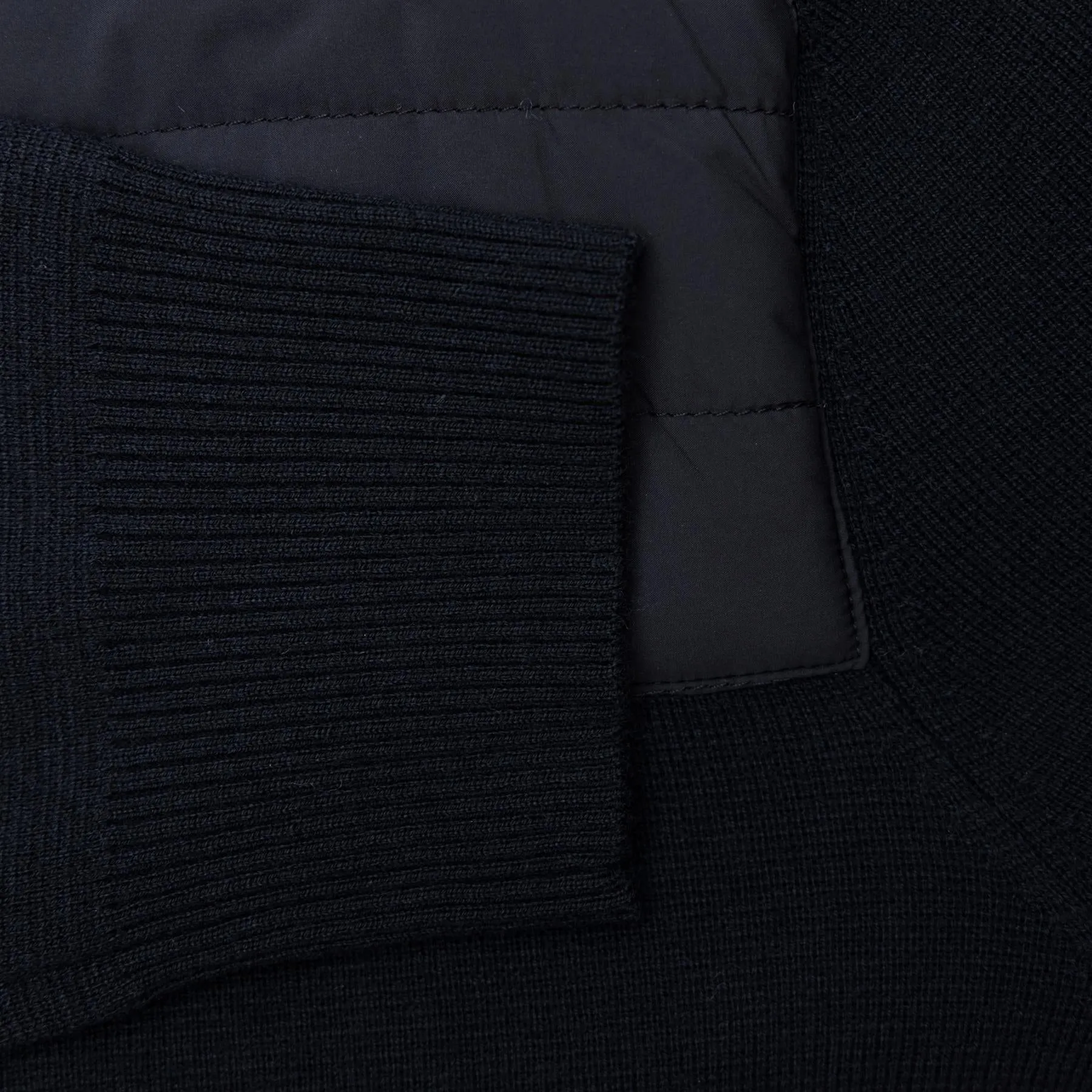 Bridge Knitted Hybrid Sweater Black - AW23