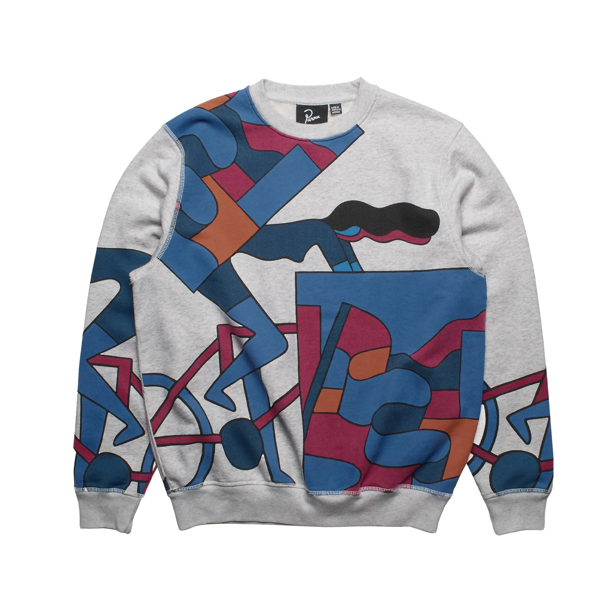 By Parra etappe 17 Crew Neck Sweatshirt Heather Grey 50310