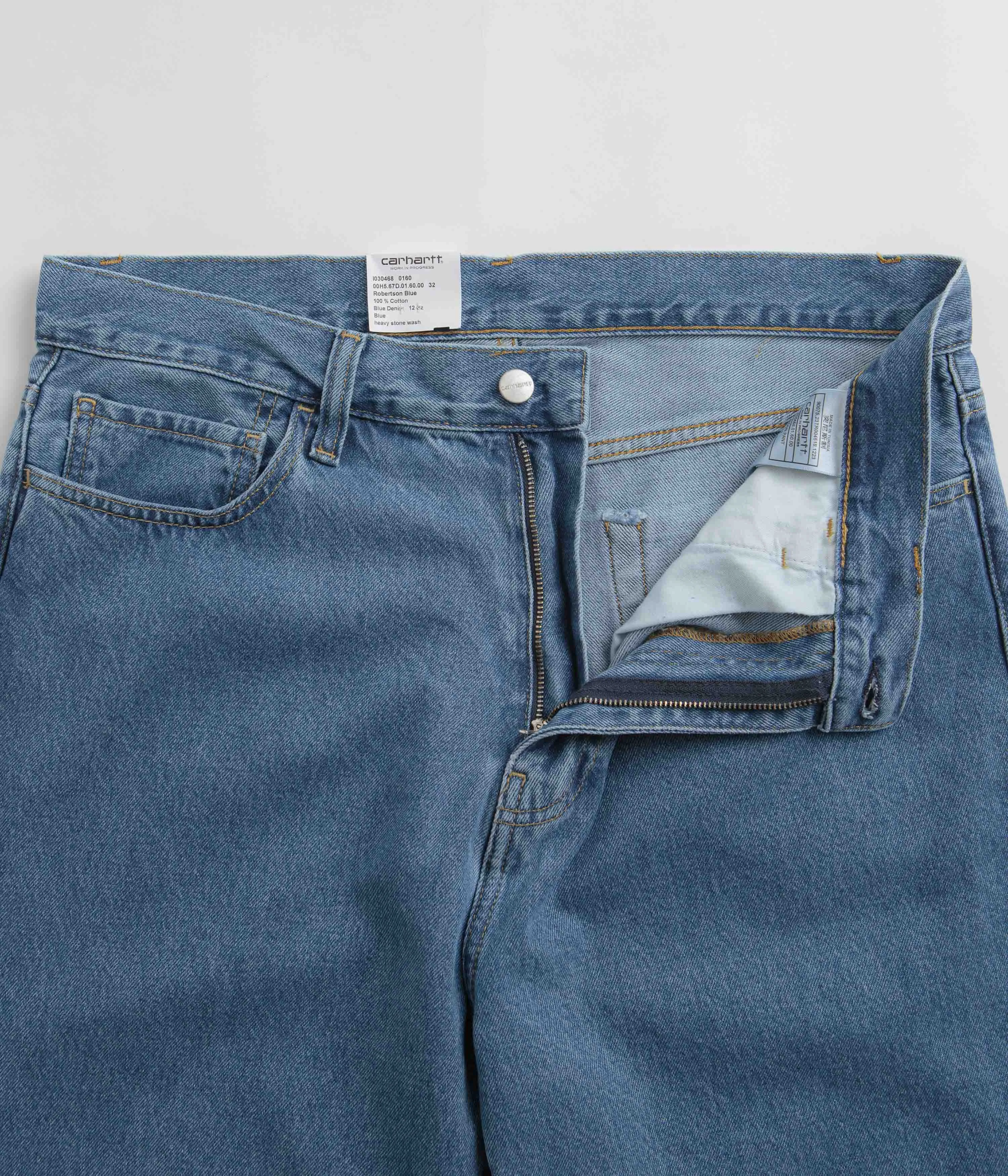 Carhartt Landon Pants - Blue Heavy Stone Washed