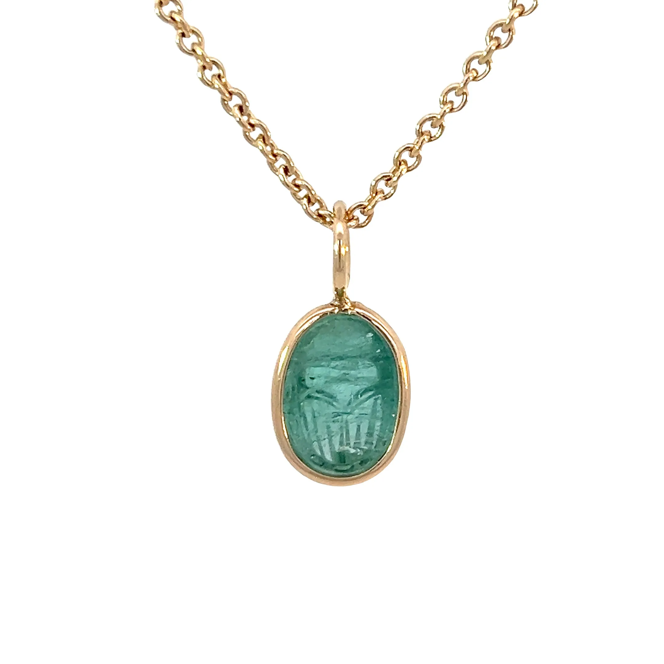 Carved Scarab Tourmaline Elizabeth Stone