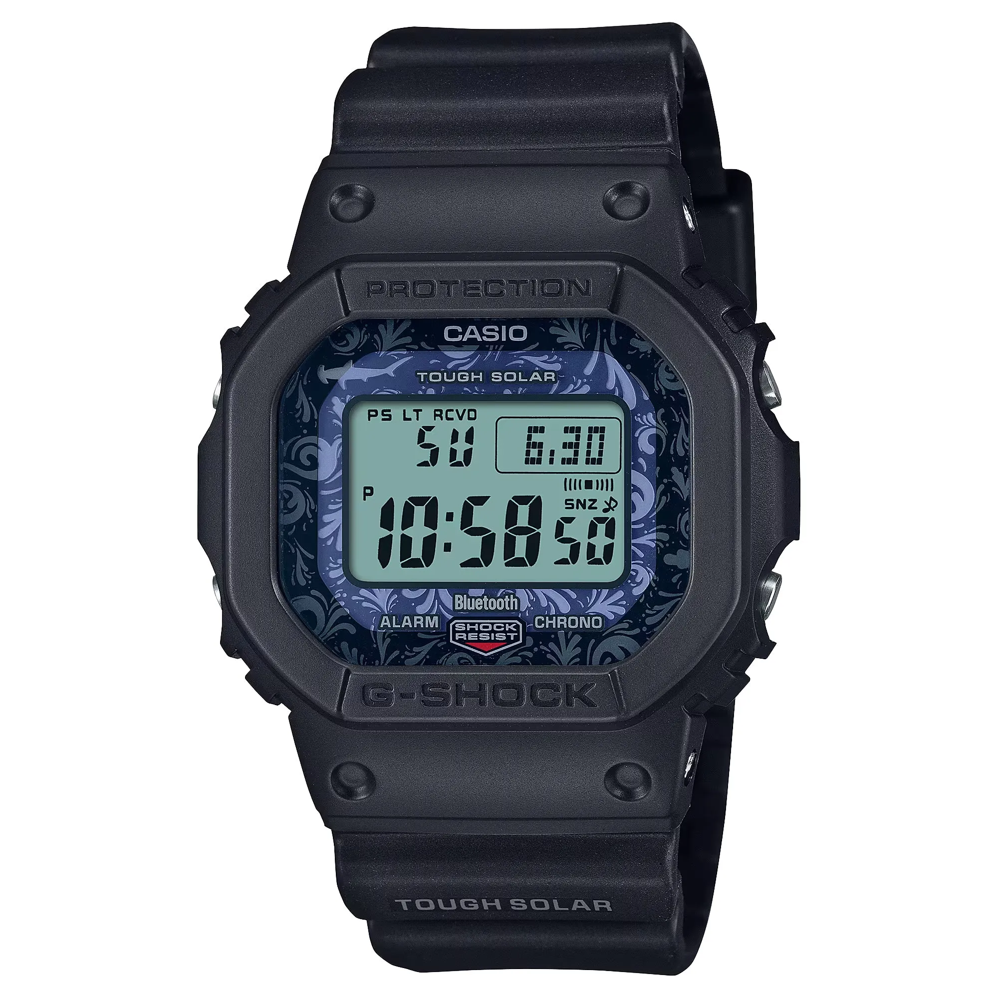 Casio G-Shock Charles Darwin Hammerhead Shark Solar Bluetooth Watch GWB5600CD1A2