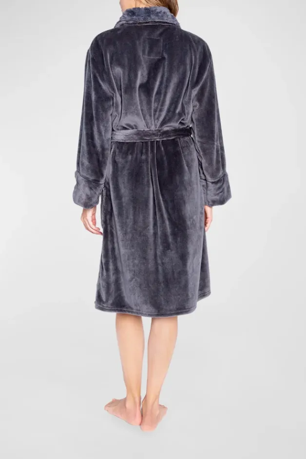 Charcoal Take It Easy luxe plush robe