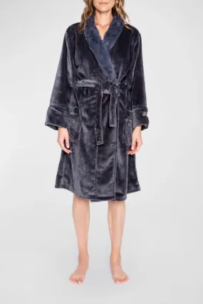 Charcoal Take It Easy luxe plush robe