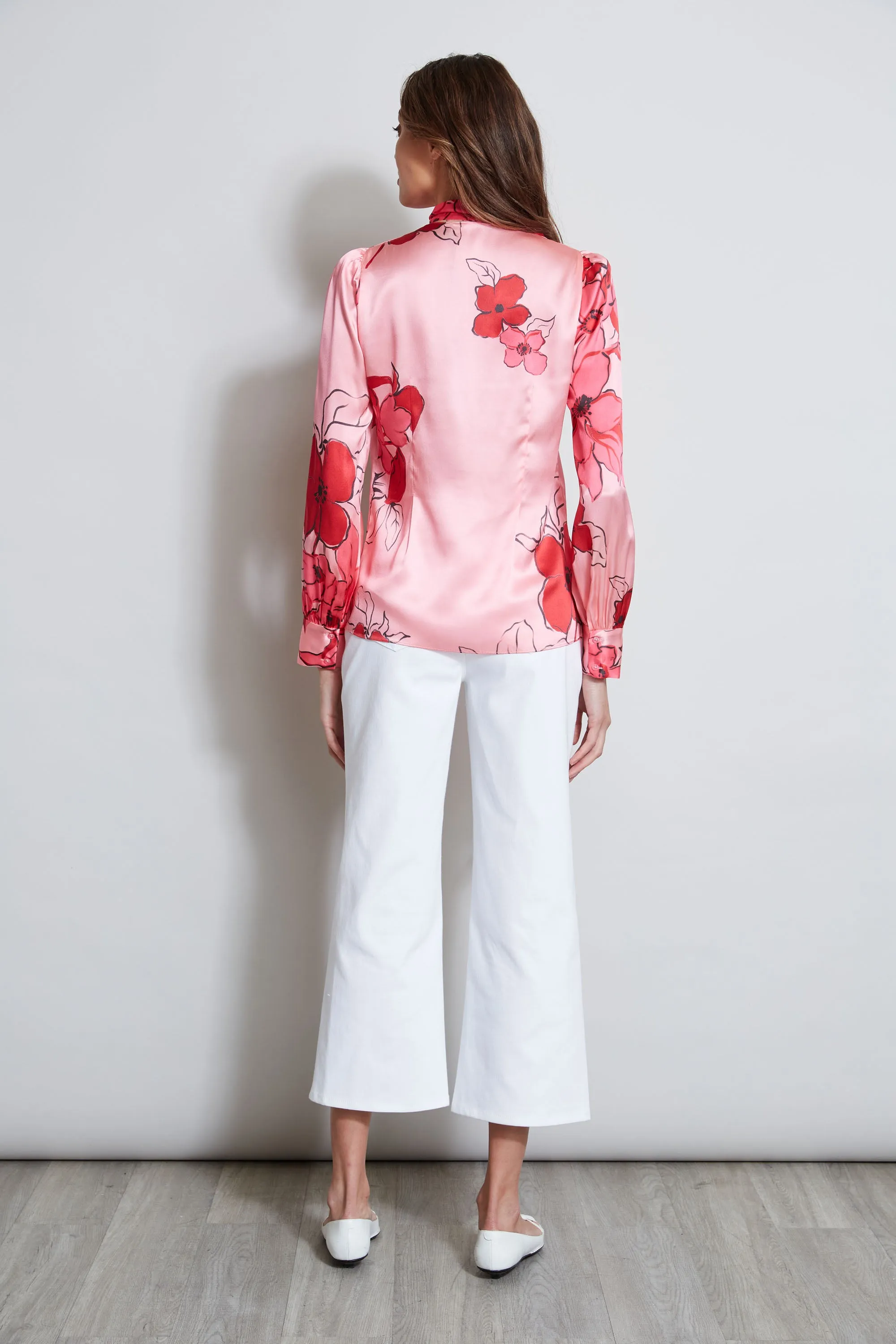 Chelsea Floral Tie Neck Shirt