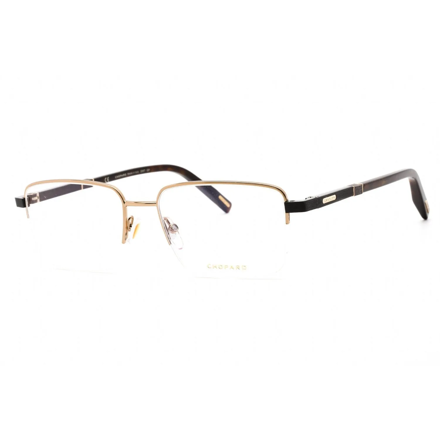 Chopard VCHF55 Eyeglasses Shiny Grey Gold / Clear Lens