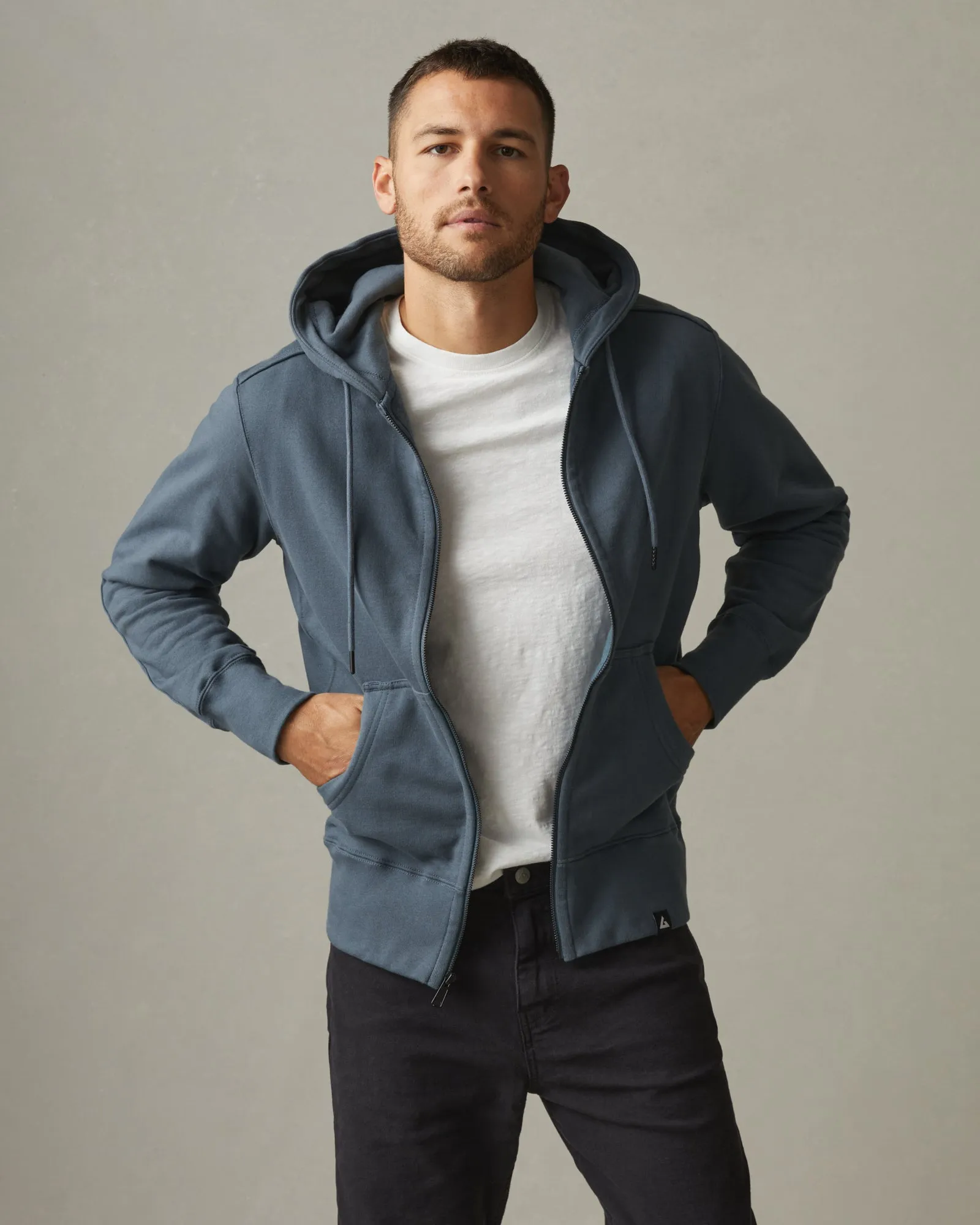 Classic Full Zip - Vintage Indigo