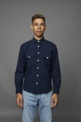 C.O.F. Studio - Two Pocket Overshirt Solid Dobby Navy