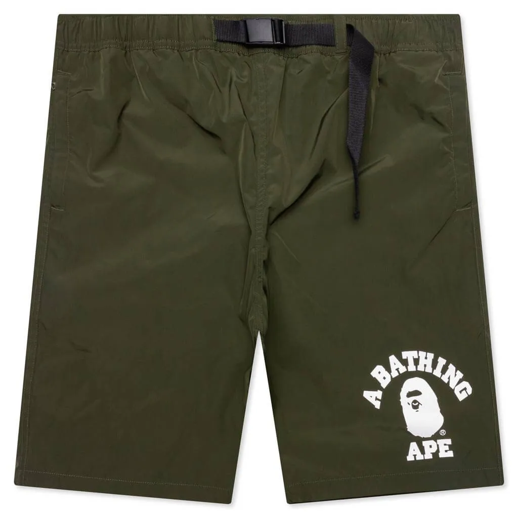 College Beach Shorts - Olive Drab