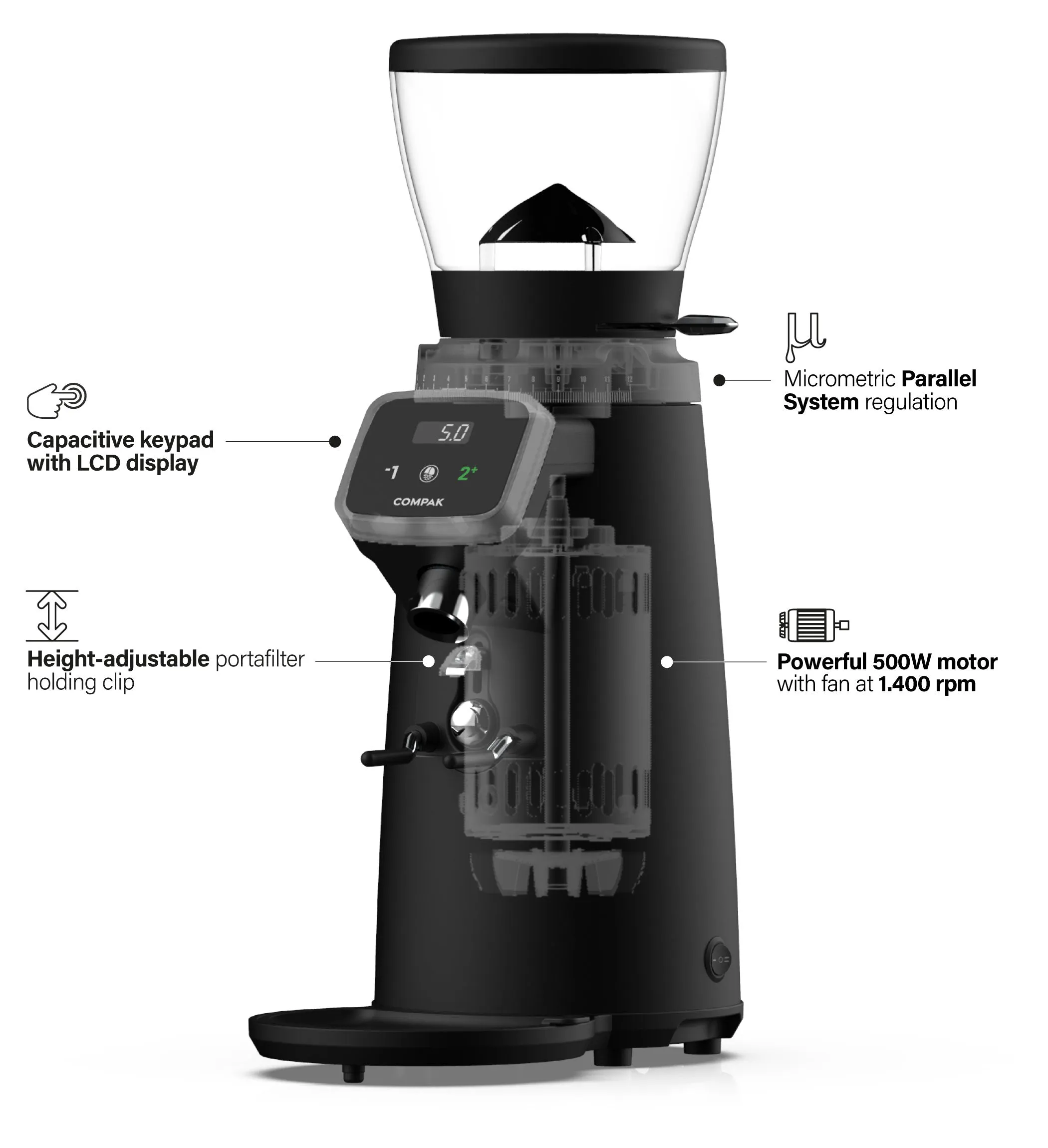 Compak I3 Pro On Demand Coffee Grinder