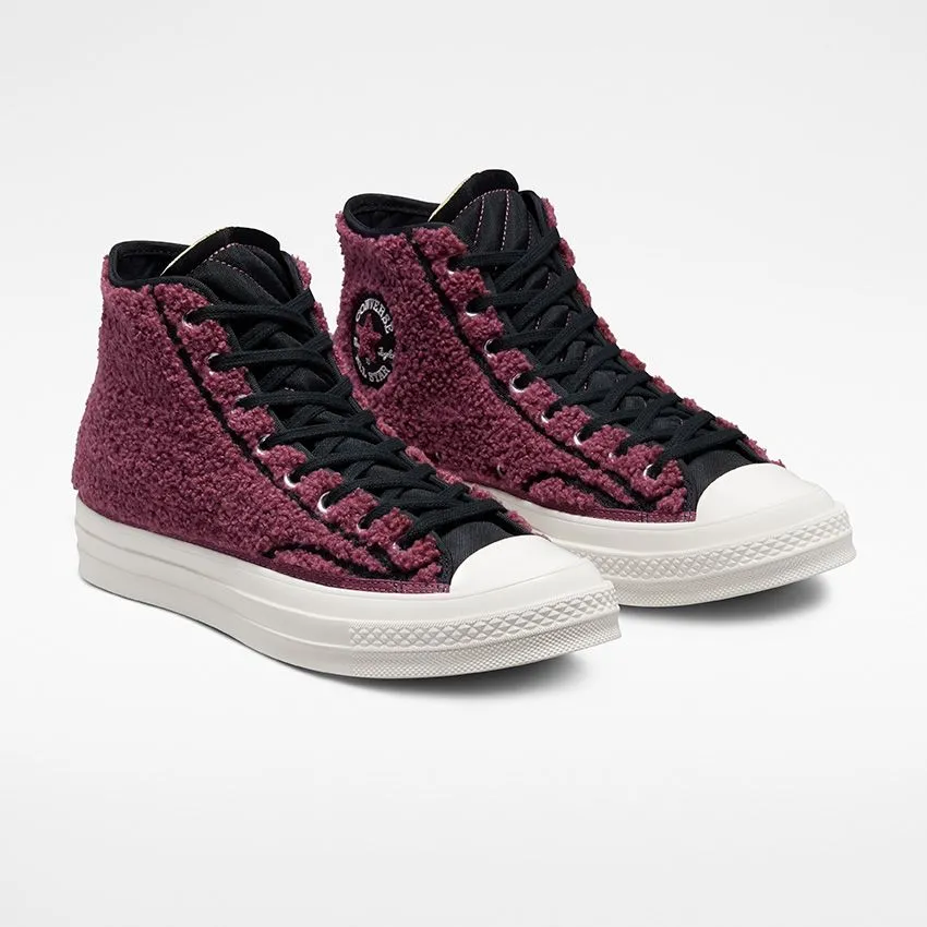 Converse - Cozy Utility Chuck 70 Sherpa High Top Shadowberry/Black/Egret