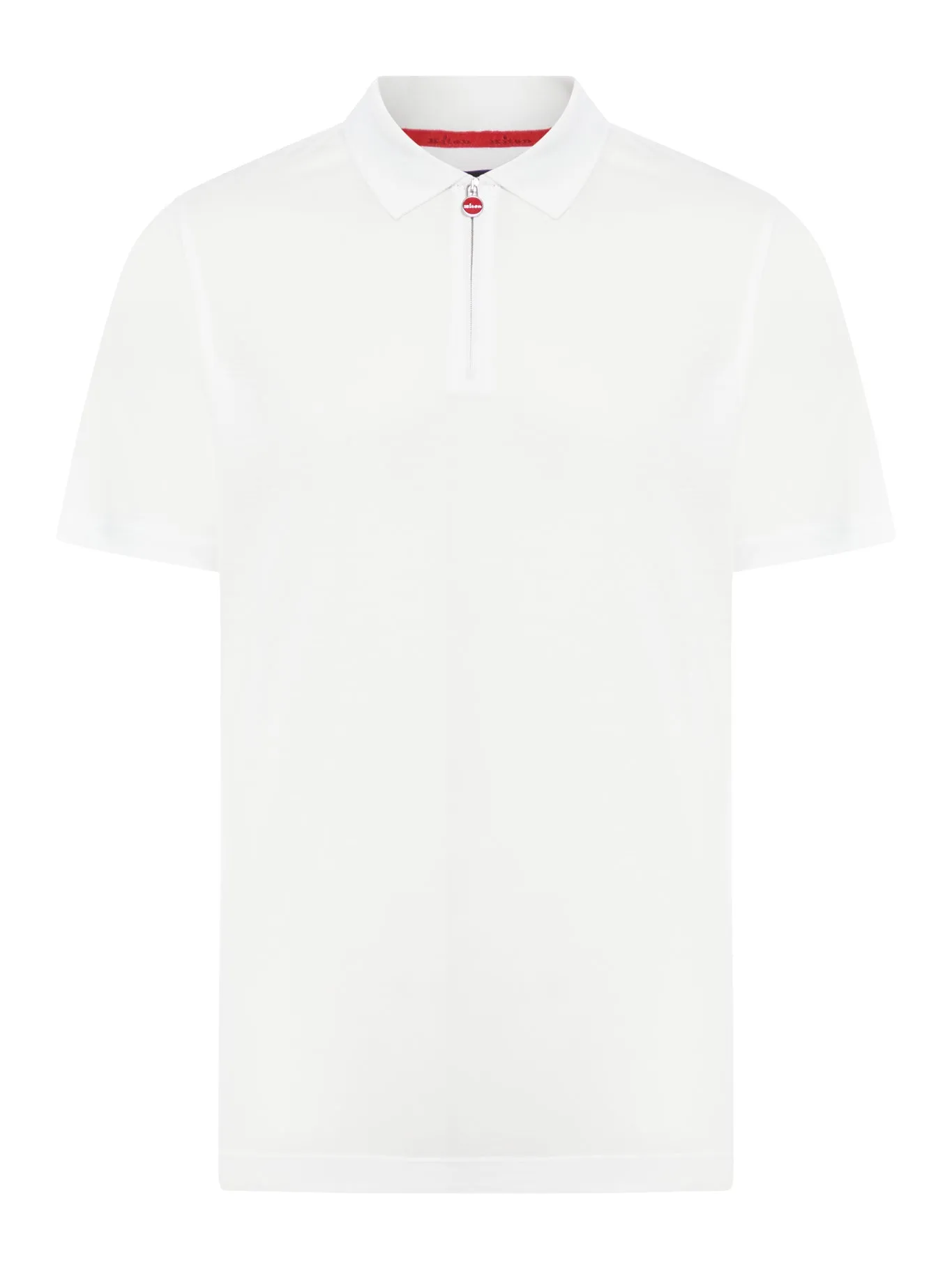 Cotton polo shirt with zip