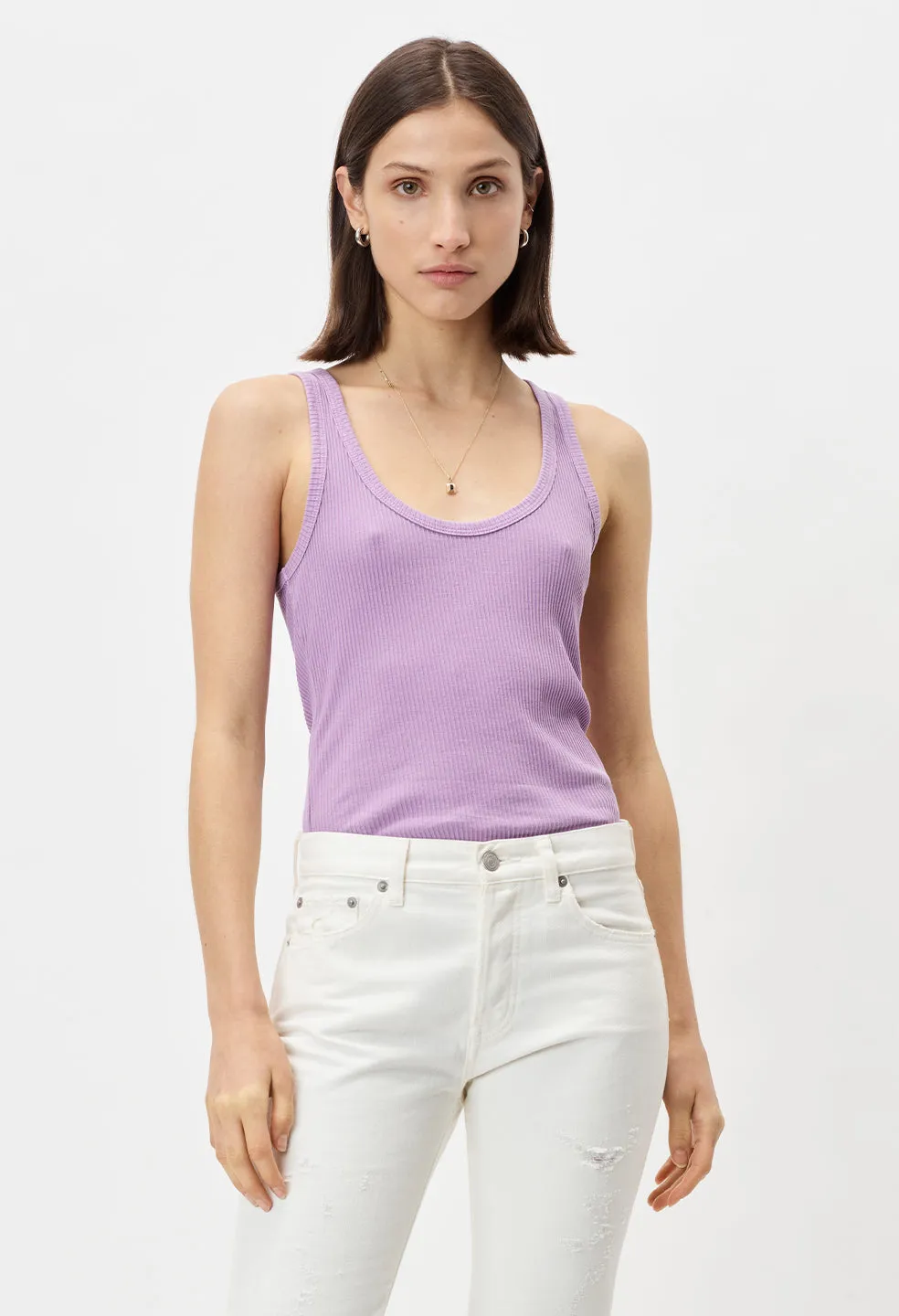 Cotton Rib Tank / Planet