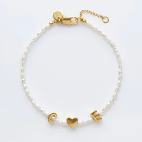 Custom Made Personalised Pearl Bracelet