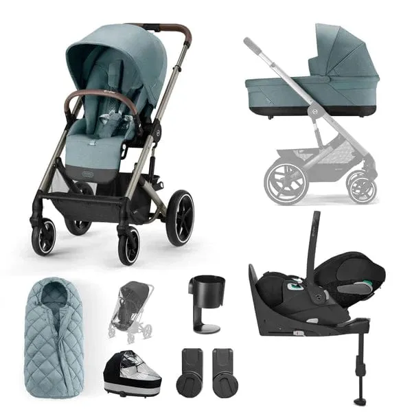 Cybex Balios S Lux Luxury Cloud T Bundle - Taupe / Sky Blue